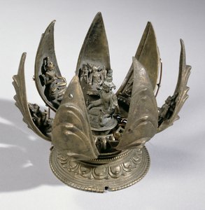 Vishnu mit der Lotusblume umgeben von seinen Inkarnationen, Ostindien, ca. 1200 von Indian School