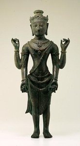 Figur von Vishnu, aus Java von Indonesian School