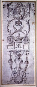 Entwurf für ein dekoratives Paneel von Inigo Jones