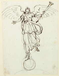Ruhm, Vorzeichnung, ca. 1631 von Inigo Jones