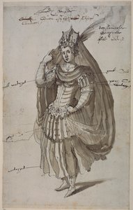 Königin Candace, um 1609 von Inigo Jones