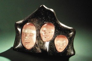 Drei Lebensalter des Menschen, aus Cape Dorset von Inuit School