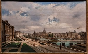 Blick auf Paris vom Louvre-Palast