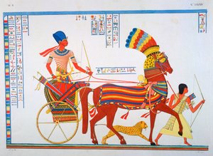 Antikes ägyptisches Fresko, 19. Jahrhundert von Ippolito Rosellini