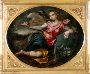 Ruhm, Werk von Ippolito Scarsella, auch bekannt als lo Scarsellino, aufbewahrt in der Galleria Estense in Modena