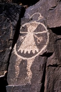 Anasazi-Petroglyphen, Gravuren in Wänden in New Mexico von Ira Block