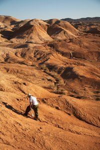 Szenen rund um Wu Cai Wan in der Wüste Gobi, Xinjiang, Westchina, 2007 (Foto) von Ira Block