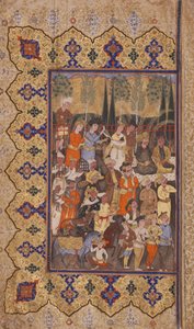 Thronbesteigung von Luhrasp von Iranian School