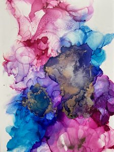 Lebhafte Goldene Nebel