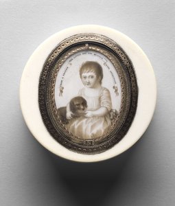 Schachtel mit Porträt eines Jungen, ca. 1790 von Irish School