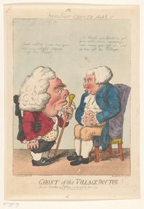 Spottdarstellung des Dorfarztes, 1799