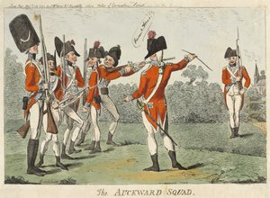 Die ungeschickte Truppe, 1793 von Isaac Cruikshank