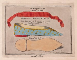 Das Erröten der Herzogin oder York-Flamme von Isaac Cruikshank