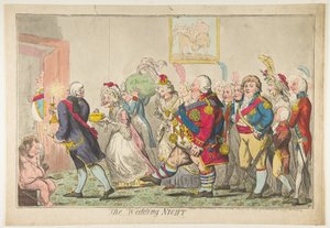 Die Hochzeitsnacht, 20. Mai 1797 von Isaac Cruikshank
