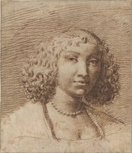 Junge Frau mit Perlenkette von Isaac Fuller
