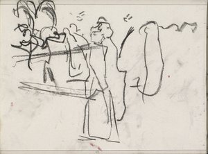 Figuren, möglicherweise gehend von Isaac Israels