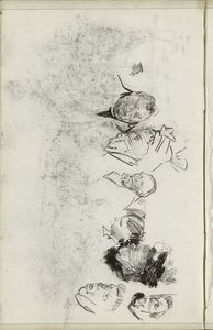 Köpfe von Männern und Frauen von Isaac Israels