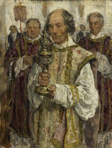 Prozession in der Altkatholischen Kirche in Den Haag von Isaac Israels