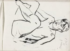 Sitzender weiblicher Akt von Isaac Israels