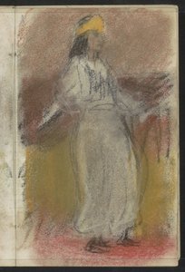 Stehende Frau in orientalischer Kleidung von Isaac Israels