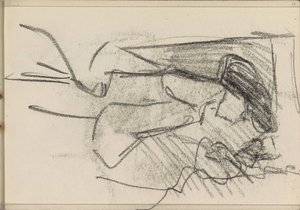 Stehende Frau, im Profil von Isaac Israels