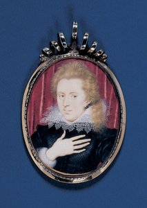Porträtminiatur eines jungen Gentlemans, ca. 1615 von Isaac Oliver