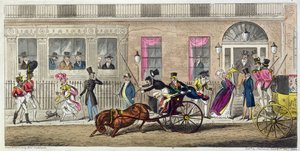 Außenansicht der Fishmongers Hall, ein regelmäßiger Zusammenbruch, 1824 von Isaac Robert Cruikshank