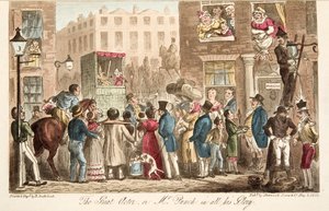 Der große Schauspieler, oder Mr. Punch in all seiner Pracht, aus The English Spy, veröffentlicht 1824