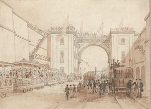 Eröffnung der Liverpool und Manchester Eisenbahn von Isaac Shaw