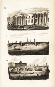 Das Hauptpostamt, Southwark Bridge und Waterloo Bridge
