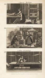 Berufe im Regency-England: Käseherstellung, Check-Herstellung und Baumwoll-Druck von Isaac Taylor