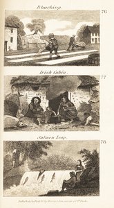 Berufe im Regency-Irland: Bleichen, irische Hütte und Lachssprung von Isaac Taylor