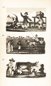 Wasserträger, Ticket-Porter, Fellowship-Porter, Kutschstand und frische Milch von der Kuh von Isaac Taylor