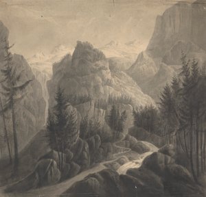 Beginn des Durchgangs/ Richtung Gemmi/ von der Berner Seite von Isaac Weld
