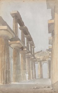 Innenansicht des Großen Tempels von Paestum