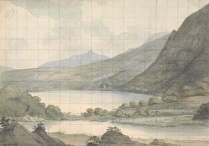 Turk Lake, Blick über den Fluss und Brikeen Island (Irland) von Isaac Weld