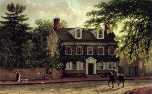 Washingtons Residenz in Germantown, c.1880 von Isaac Williams