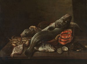 Stillleben mit Fisch