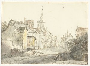 Straße in einem Dorf oder einer Stadt von Isaac van Ostade