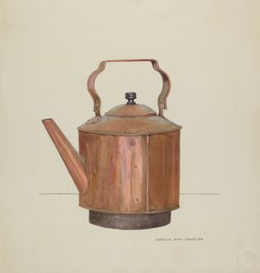 Kupferner Teekessel von Isabella Ruth Doerfler