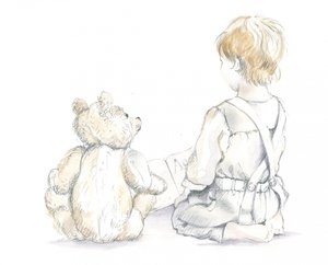 Arthur und Teddy lernen das Alphabet