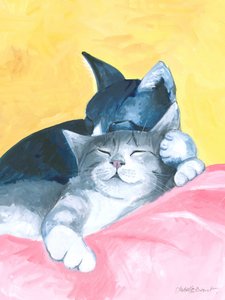 Abstrakte Siesta-Katzen