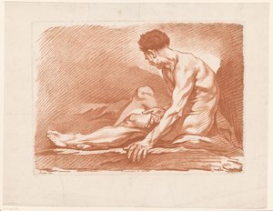 Studie eines sitzenden Mannes