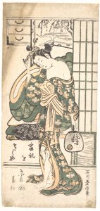 Sommerweide im Wind von Ishikawa Toyonobu