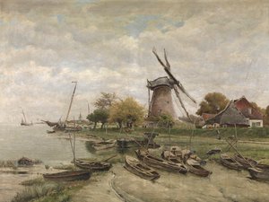 Die Schelde in Mariakerke von Isidore Meyers