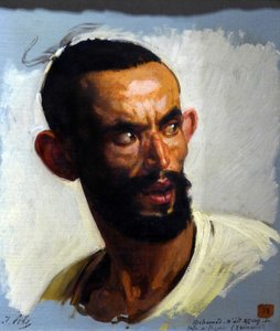 Kopf eines Kabylen, ca. 1860 von Isidore Pils
