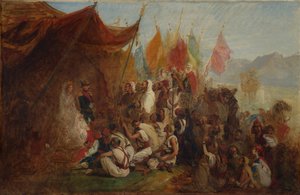 Skizze für den Empfang von Kaiser Napoleon III und Kaiserin Eugénie, ca. 1862-67