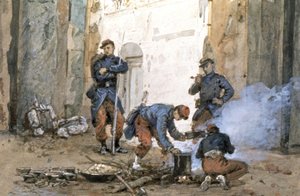 Soldaten der Armee von Versailles, die Kommune von Paris