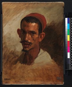 Studie für den Kopf eines jungen Arabers, 1860-1862