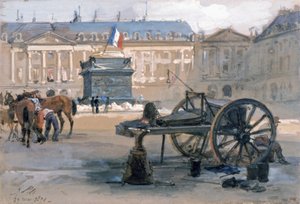 Der Fall der Vendôme-Säule, 29. Mai 1871 von Isidore Pils